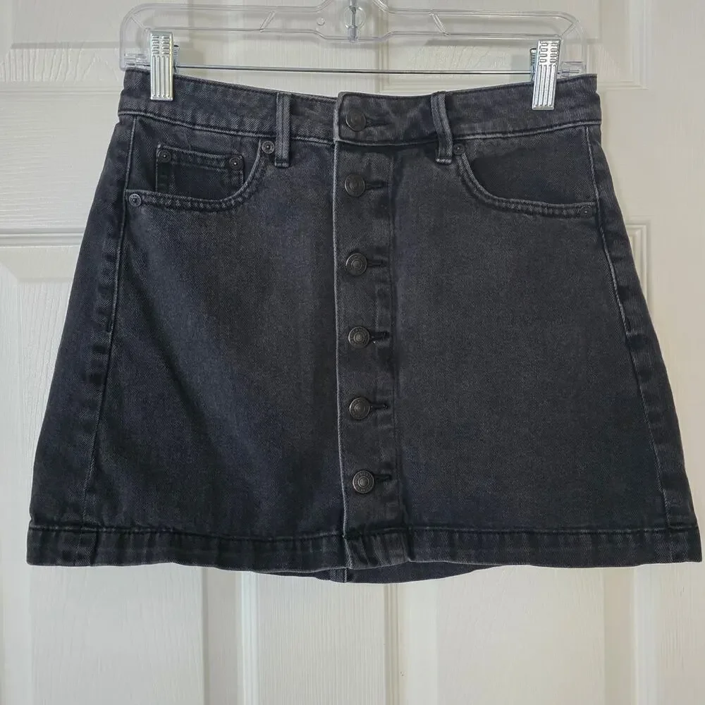 American Eagle Outfitters Black Jean Skirt Women's Size 2